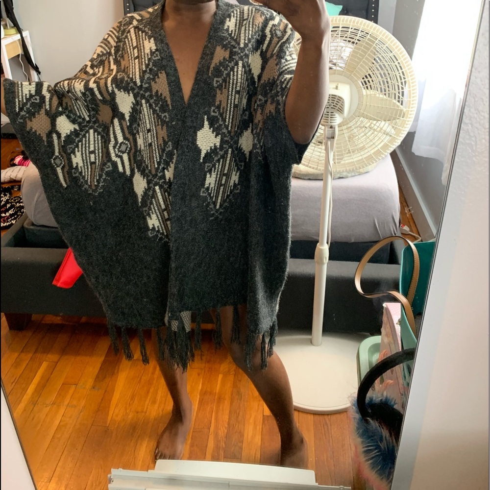Thick poncho
